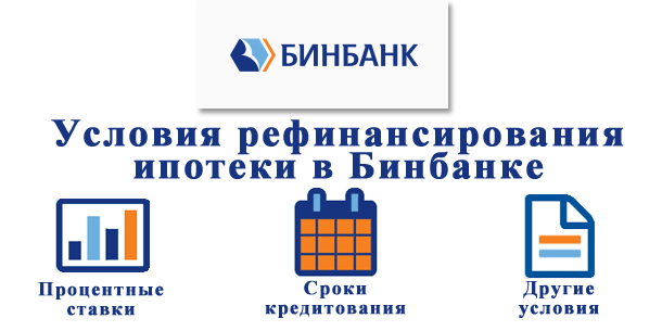 Рефинансирование ипотеки в Бинбанке в 2018 году — на каких условиях?